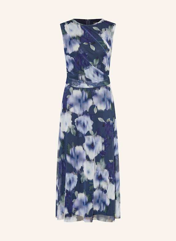 SWING Cocktailkleid aus Mesh DUNKELBLAU/ BLAU/ GRÜN