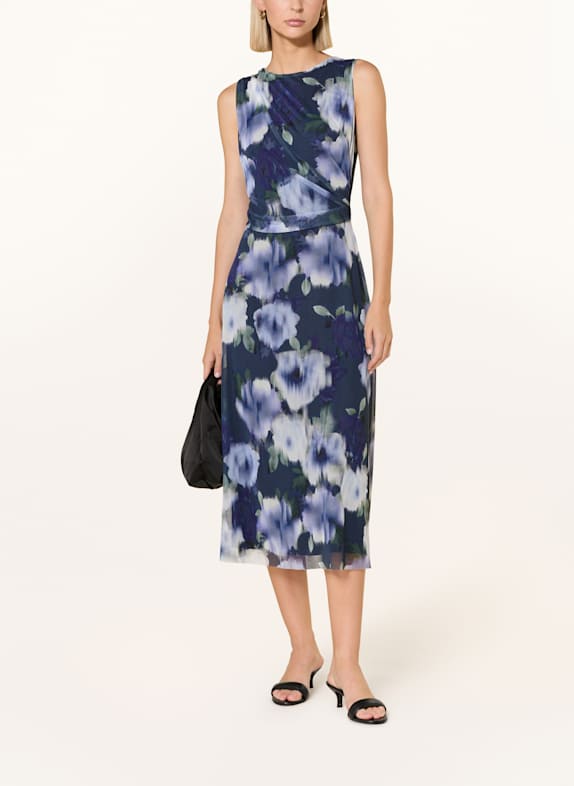 SWING Cocktailkleid aus Mesh DUNKELBLAU/ BLAU/ GRÜN