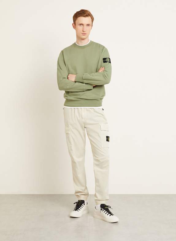 STONE ISLAND sweatshirt LICHTGROEN