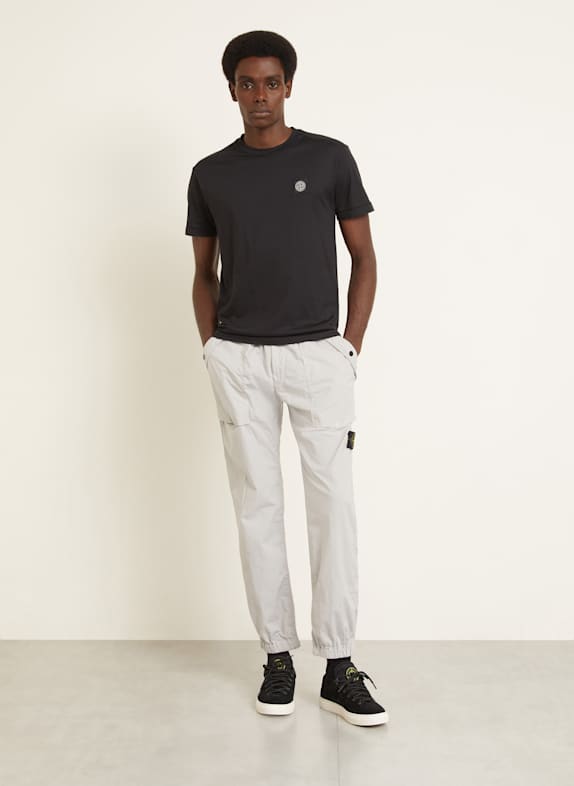 STONE ISLAND T-shirt ZWART