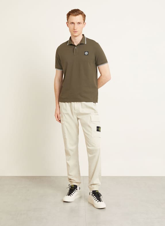 STONE ISLAND Piqué-Poloshirt KHAKI