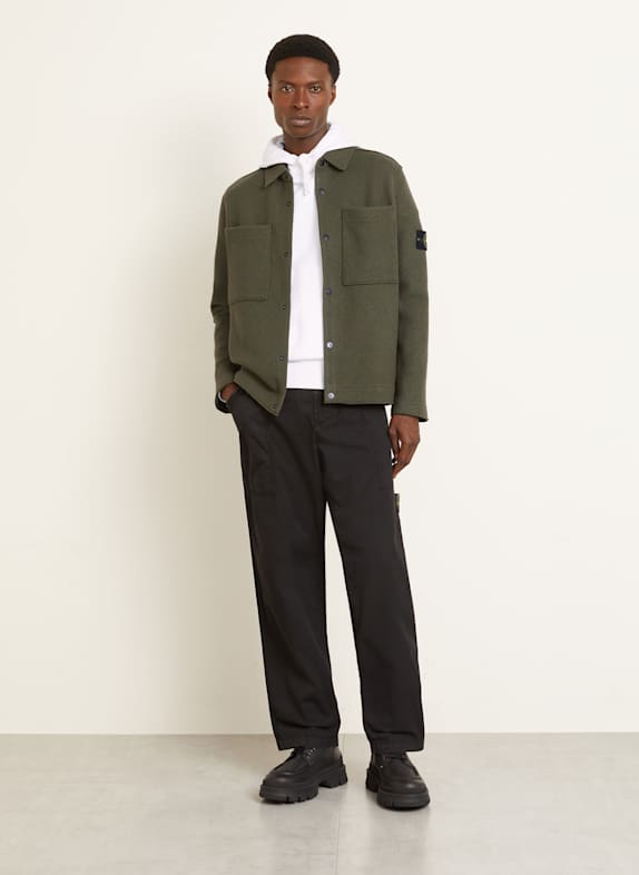 STONE ISLAND Overjacket Regular Fit DUNKELGRÜN