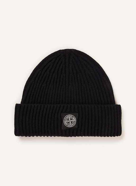 STONE ISLAND Mütze SCHWARZ
