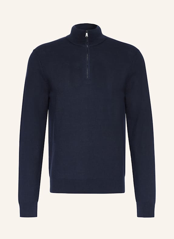 RALPH LAUREN PURPLE LABEL Piqué-Troyer DUNKELBLAU