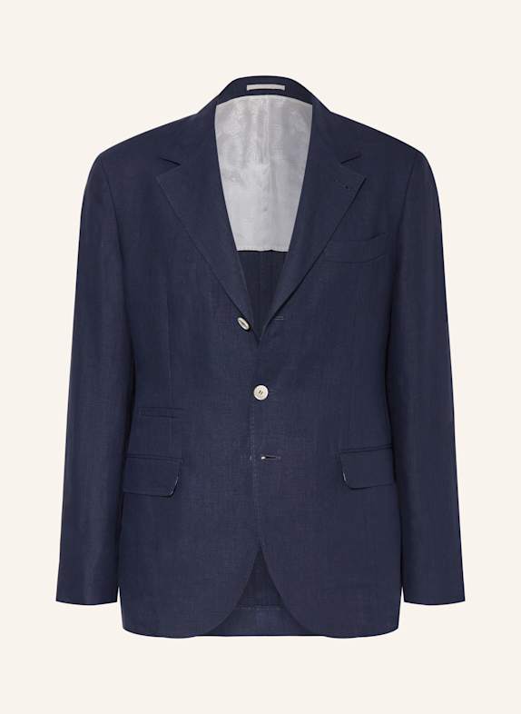 BRUNELLO CUCINELLI Linen tailored jacket Leisure Fit DARK BLUE