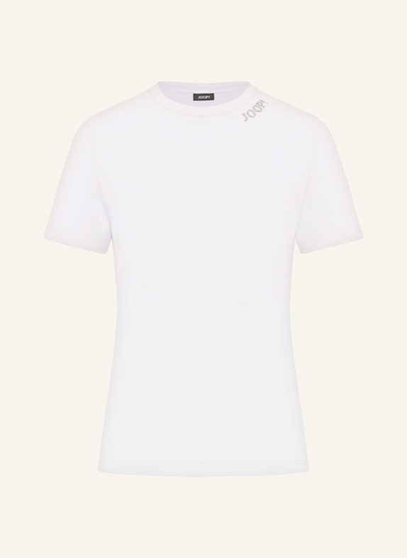 JOOP! T-Shirt mit Schmucksteinen WEISS