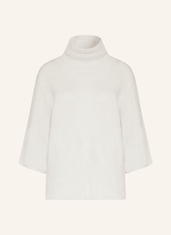 FTC CASHMERE Rollkragenpullover aus Cashmere mit 3/4-Arm CREME