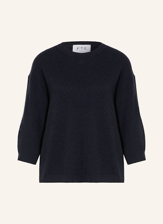FTC CASHMERE Cashmere-Pullover mit 3/4-Arm 685 midnight