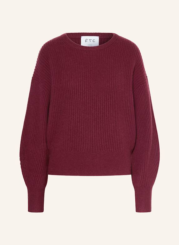 FTC CASHMERE Cashmere-Pullover DUNKELROT