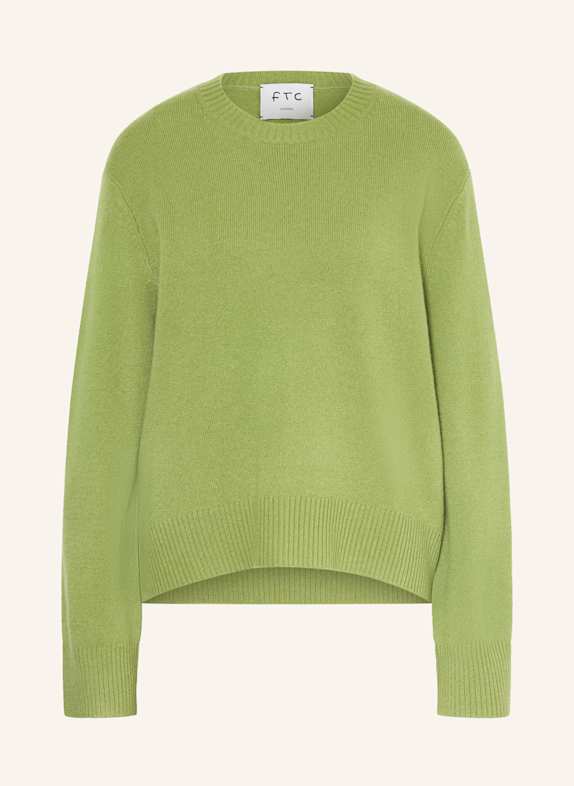 FTC CASHMERE Cashmere-Pullover HELLGRÜN