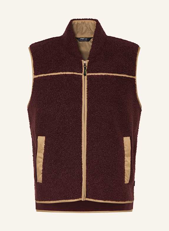 me°ru' Fleeceweste HERLEV DUNKELLILA