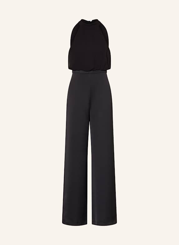 MAX & Co. Jumpsuit DENVER im Materialmix SCHWARZ
