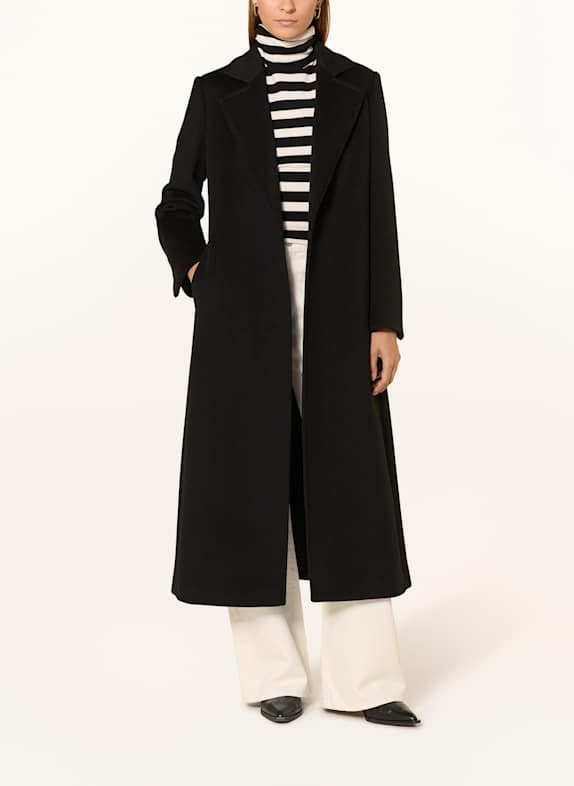 MAX & Co. Wollmantel LONGRUN SCHWARZ