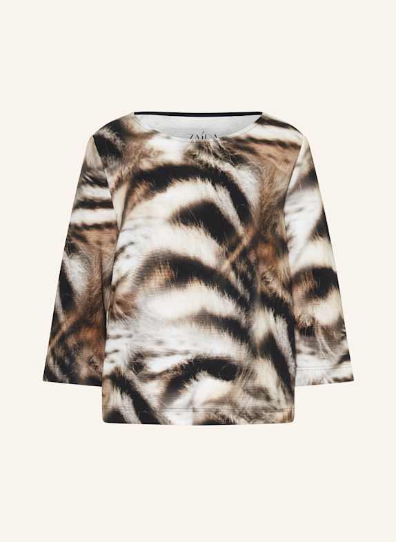 ZAÍDA Shirt mit 3/4-Arm CREME/ SCHWARZ