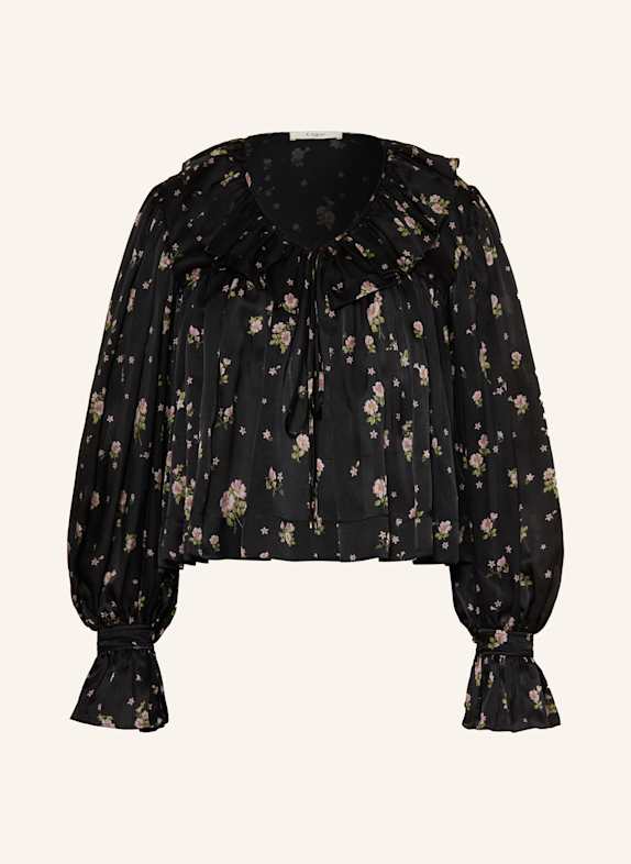 Chloé Blusenshirt aus Seide mit Rüschen SCHWARZ
