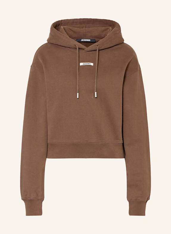 JACQUEMUS Hoodie LE HOODIE GROS GRAIN BROWN
