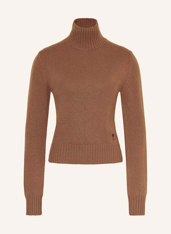 AMI PARIS Sweter z kaszmiru KONIAKOWY