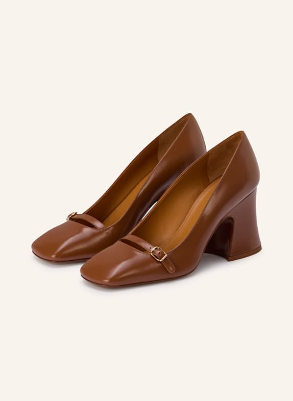 Chloé Mary-Jane-Pumps JANIS COGNAC