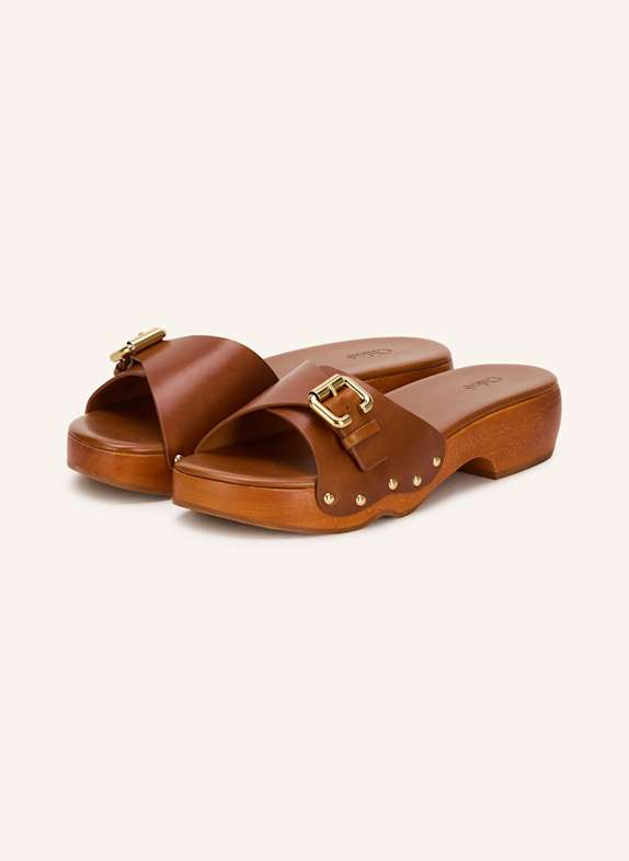 Chloé Clogs JEANETTE with rivets BROWN