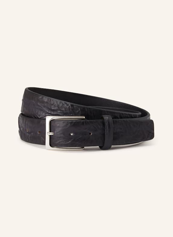 Reptile's House Leather belt BAXTON BLACK
