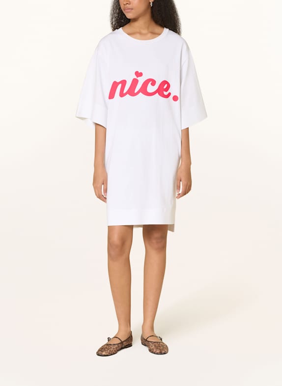 miss goodlife robe sweat BLANC / JAUNE FLUO / ORANGE FLUO