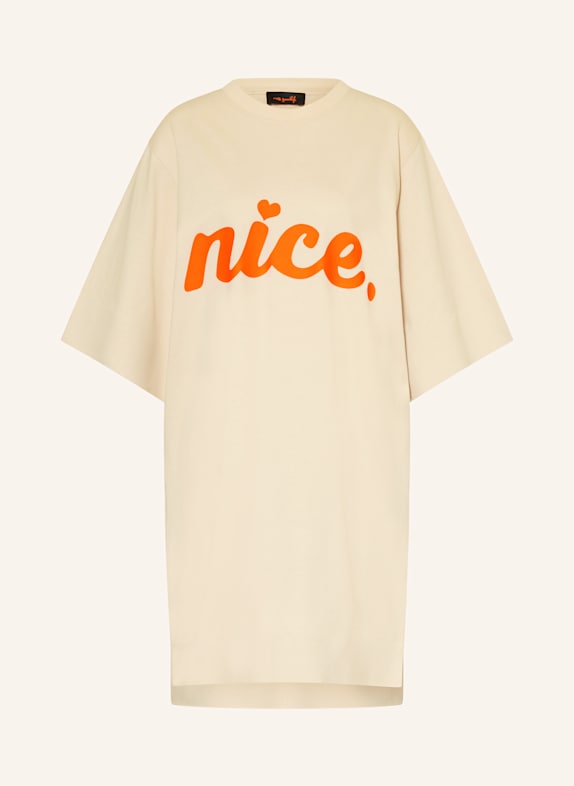 miss goodlife Jerseykleid BEIGE/ NEONORANGE