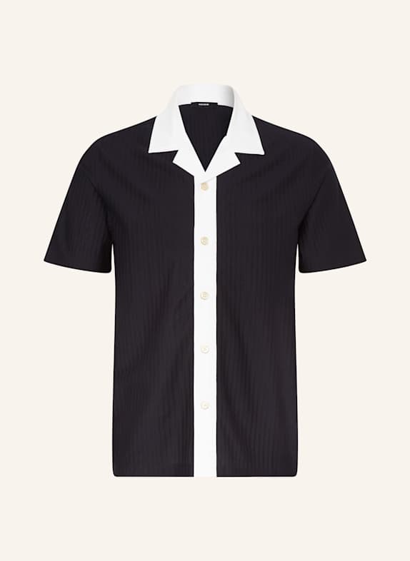 REISS Resorthemd ASTER Regular Fit aus Jersey DUNKELBLAU / WEISS