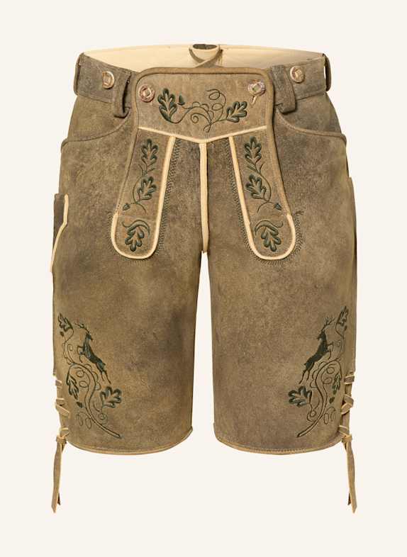 BECKERT Pantalon en cuir traditionnel BAYRISCHZELL-MANUFAKTUR VERT