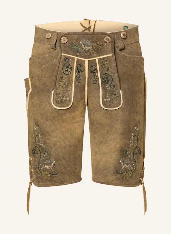 BECKERT Trachten-Lederhose JENNER BRAUN/ GRÜN