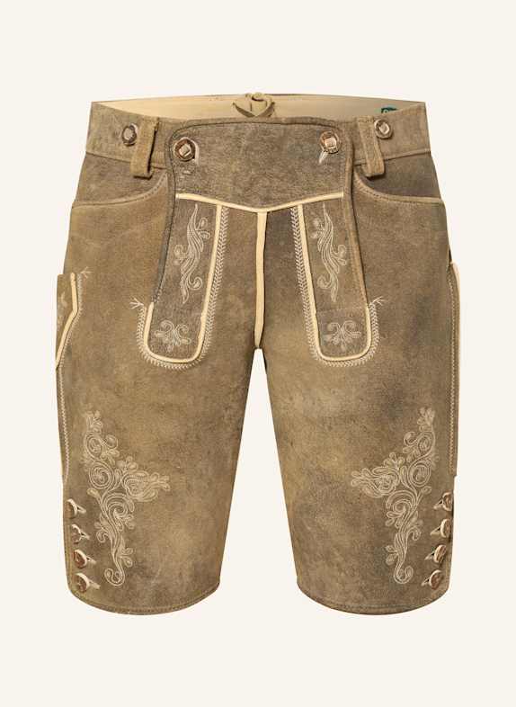 BECKERT Pantalon en cuir traditionnel MAXIMUS BEIGE