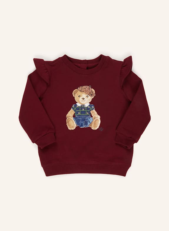 POLO RALPH LAUREN Sweatshirt DUNKELROT/ DUNKELBLAU/ BRAUN