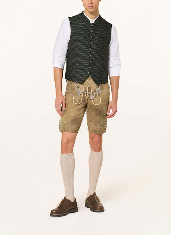 Johann & Johanna Traditionele vest GROEN / DONKERGROEN