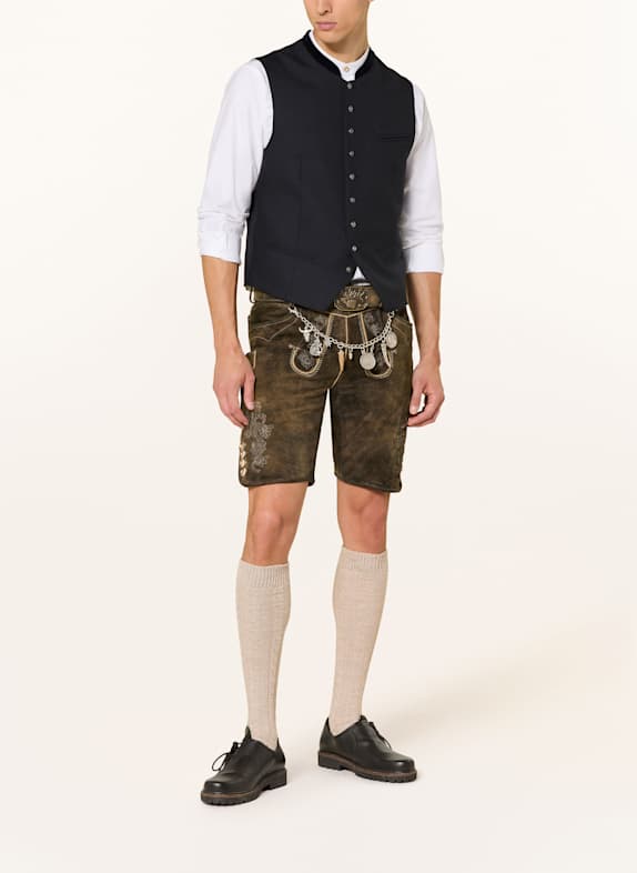 Johann & Johanna Traditionele vest DONKERBLAUW