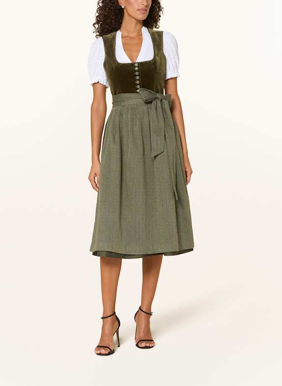 Heimatglück Tracht Dirndlblouse ROMY met ruches WIT