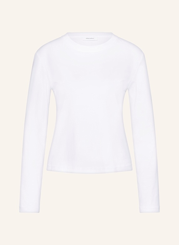 darling harbour Boxy jacket in leather look WHITE