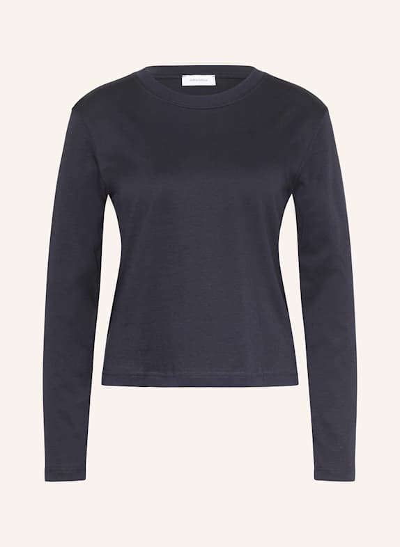 darling harbour Boxy jacket in leather look NAVY