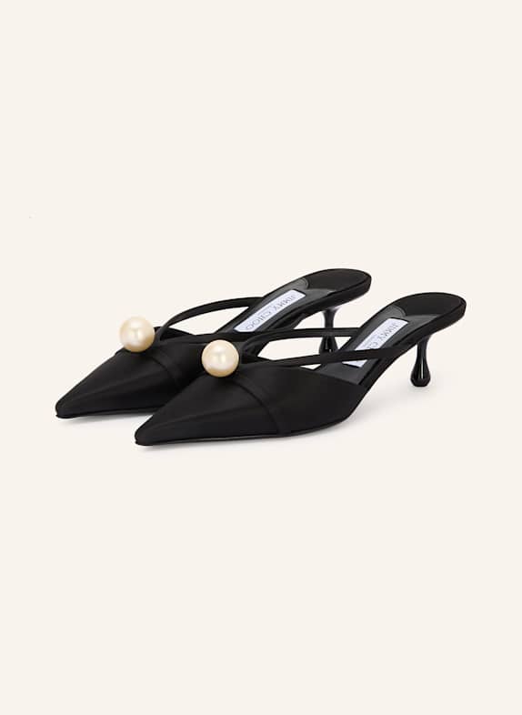JIMMY CHOO Mules SANA BLACK/ CREAM