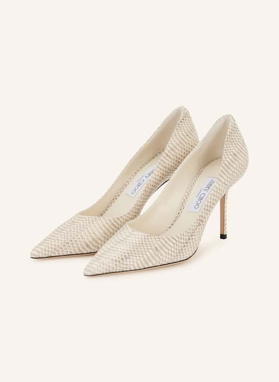 JIMMY CHOO Pumps LOVE 85 ECRU/ LIGHT GRAY