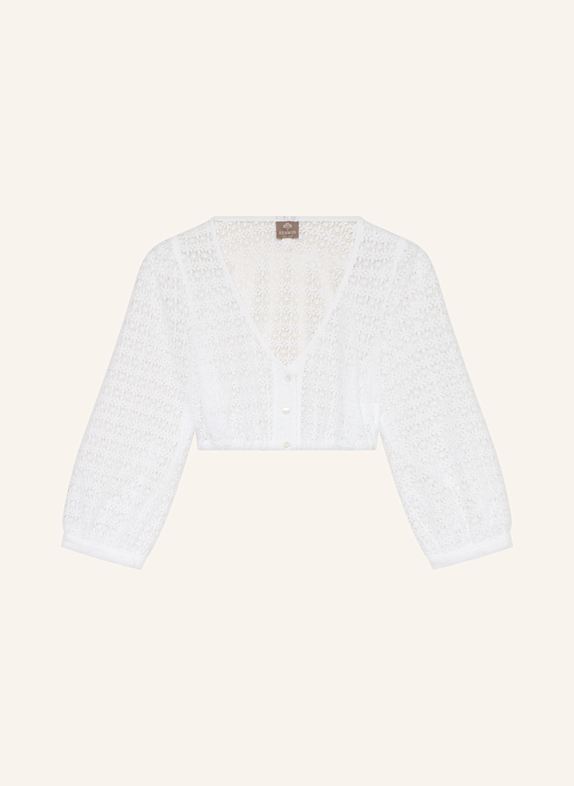 BERWIN & WOLFF Dirndlbluse mit 3/4-Arm WEISS