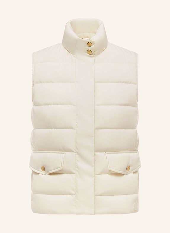 MONCLER Down vest BESSET ECRU