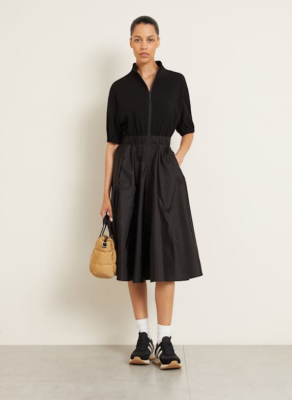 MONCLER Dress in mixed materials BLACK