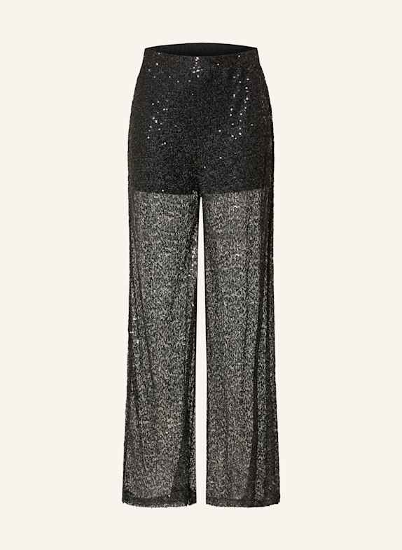GESTUZ Mesh-Hose GZSAINA mit Pailletten SCHWARZ