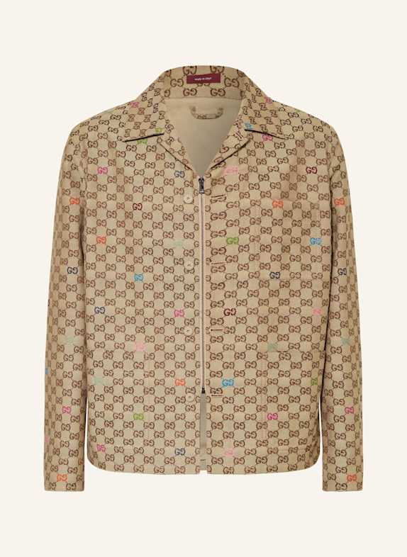 GUCCI Overshirt Comfort Fit CAMEL/ ORANGE/ BRAUN