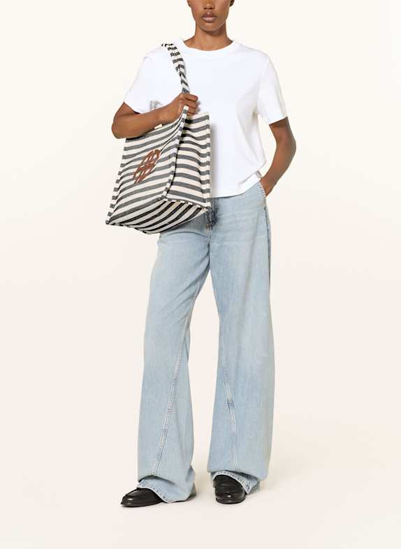 ANINE BING Shopper LARA ECRU / ZWART