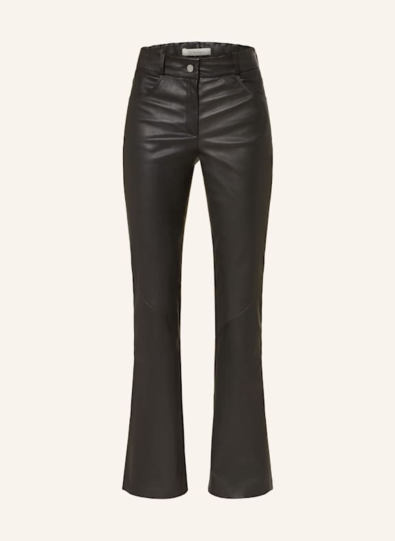 lilienfels Leather trousers BLACK