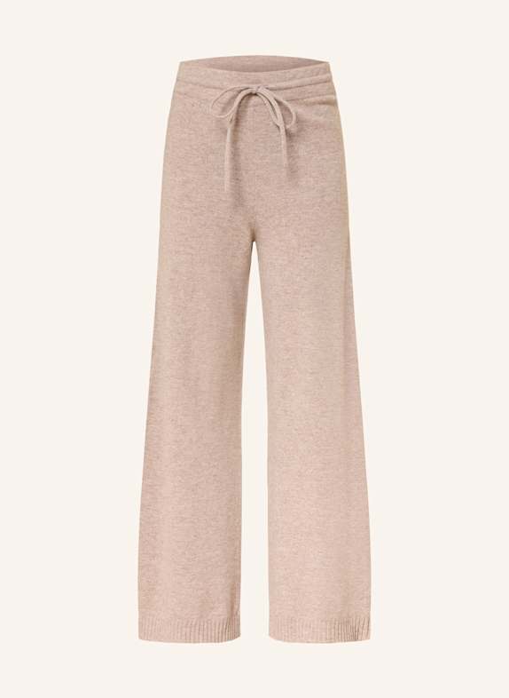 MRS & HUGS Gebreide broek van merinowol TAUPE