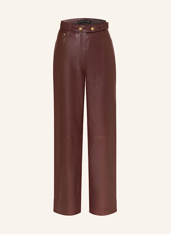 STUDIO AR Lederhose KAIA DUNKELROT