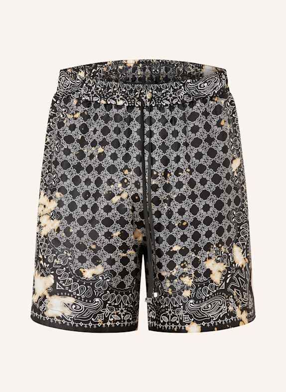 AMIRI Silk shorts BLACK/ WHITE/ BEIGE