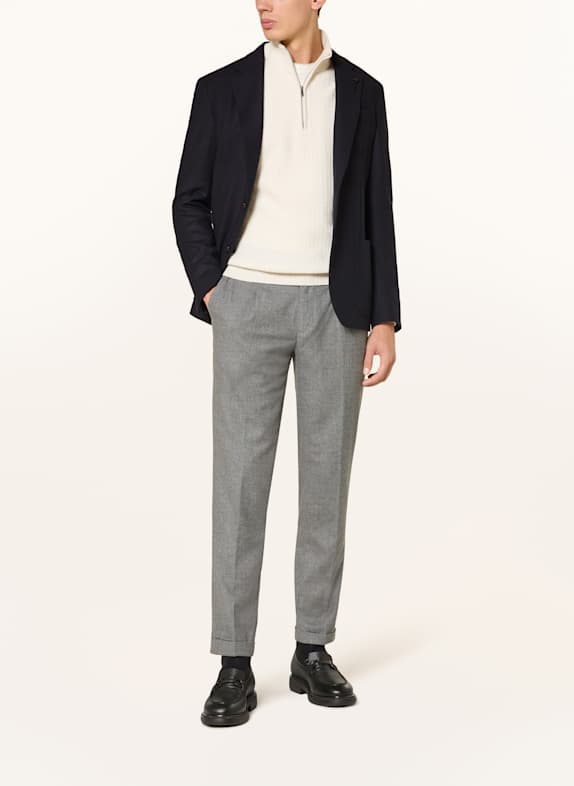 MYTHS Flanellen broek Extra Slim Fit GRIJS