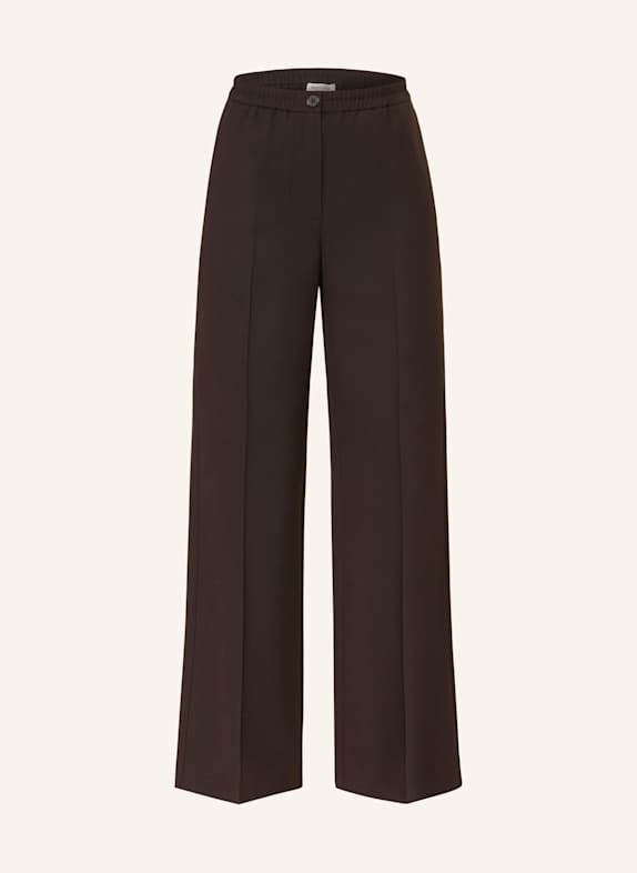 Marc O'Polo Wide leg trousers DARK BROWN
